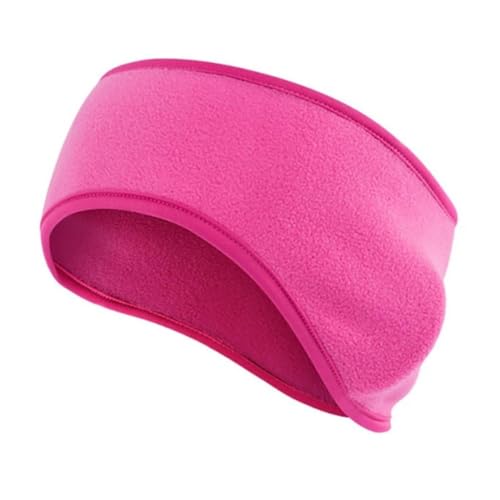 VONCYKI Stirnband Ohrenwärmer Weiche Schweißabsorption Ohrenschützer Radfahren Camping Winter Laufen Ohrabdeckung Winter Stirnband Ohrenschützer Ohrabdeckung(Rose Red) von VONCYKI