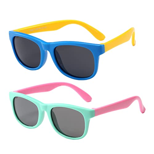 Kinder-sonnenbrille Für Jungen Und Mädchen, Polarisierte Sonnenbrille, Uv-schutz, Strand-sonnenbrille, Sommerbrille Für Kinder Im Alter Von 3–8 Jahren, 2 Stück, Polarisierte Sonnenbrille Für Kinder, von VONGLYHOO