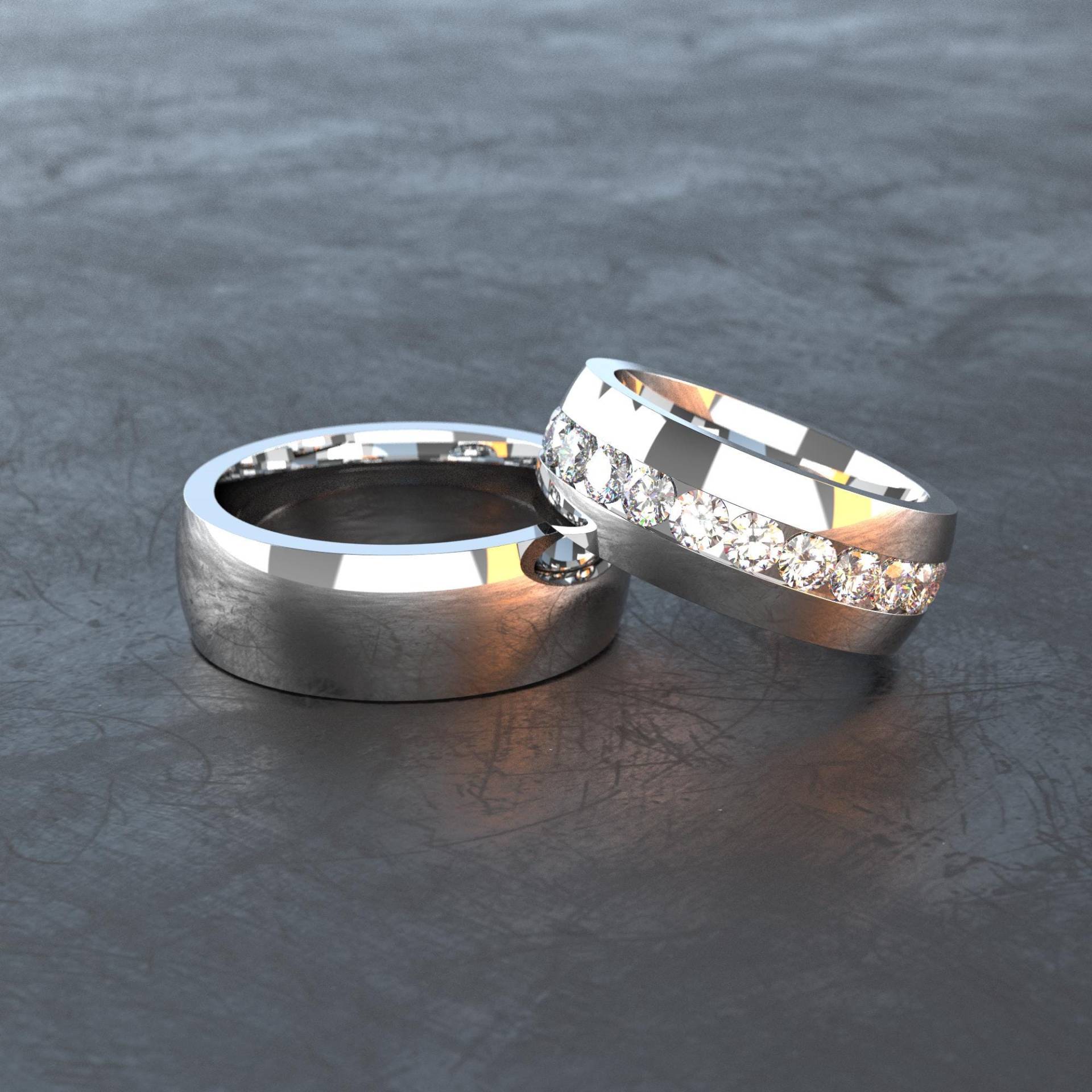 Edelstahlring Für Freundschaftsringe, Eheringe Und Verlobungsringe - Allergikerfreundlich Robust E026 von VONJACOB