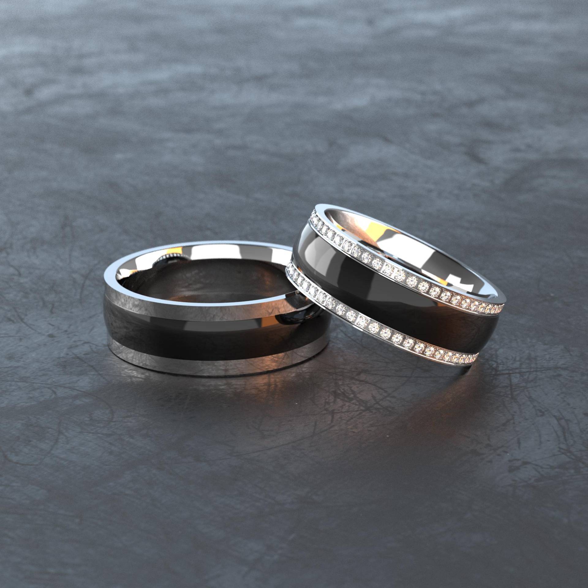 Partnerringe Schwarz/Silber Aus Keramik Und Edelstahl - Trauringe Eheringe Freundschaftsringe C002 Partnerringe Schwarz/Silber Aus Keramik Und Edelstahl - Trauringe Eheringe Freundschaftsringe C002 von VONJACOB