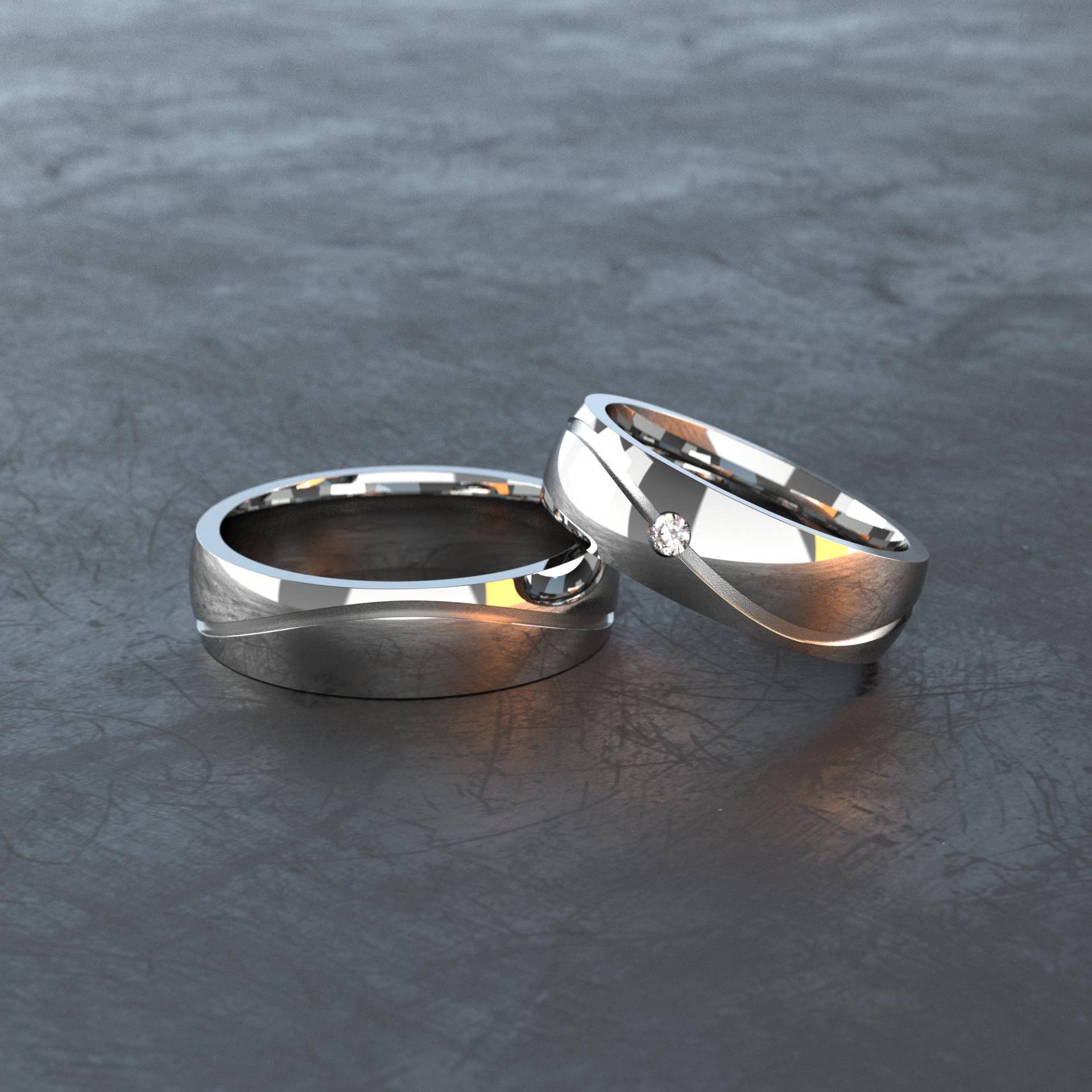 Ringe Aus Titan Mit Wellenfuge Poliert - Titanium Partnerringe, Freundschaftsringe, Eheringe, Trauringe/Verlobungsringe T004 Ringe Aus Titan Mit Wellenfuge Poliert - Titanium Partnerringe, Freundschaftsringe, Eheringe, Trauringe/Verlobungsringe T004 von VONJACOB