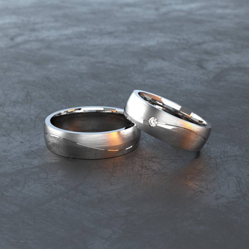 Ringe Aus Titan Mit Wellenfuge - Titanium Partnerringe, Freundschaftsringe, Eheringe, Trauringe/Verlobungsringe T003 Ringe Aus Titan Mit Wellenfuge - Titanium Partnerringe, Freundschaftsringe, Eheringe, Trauringe/Verlobungsringe T003 von VONJACOB