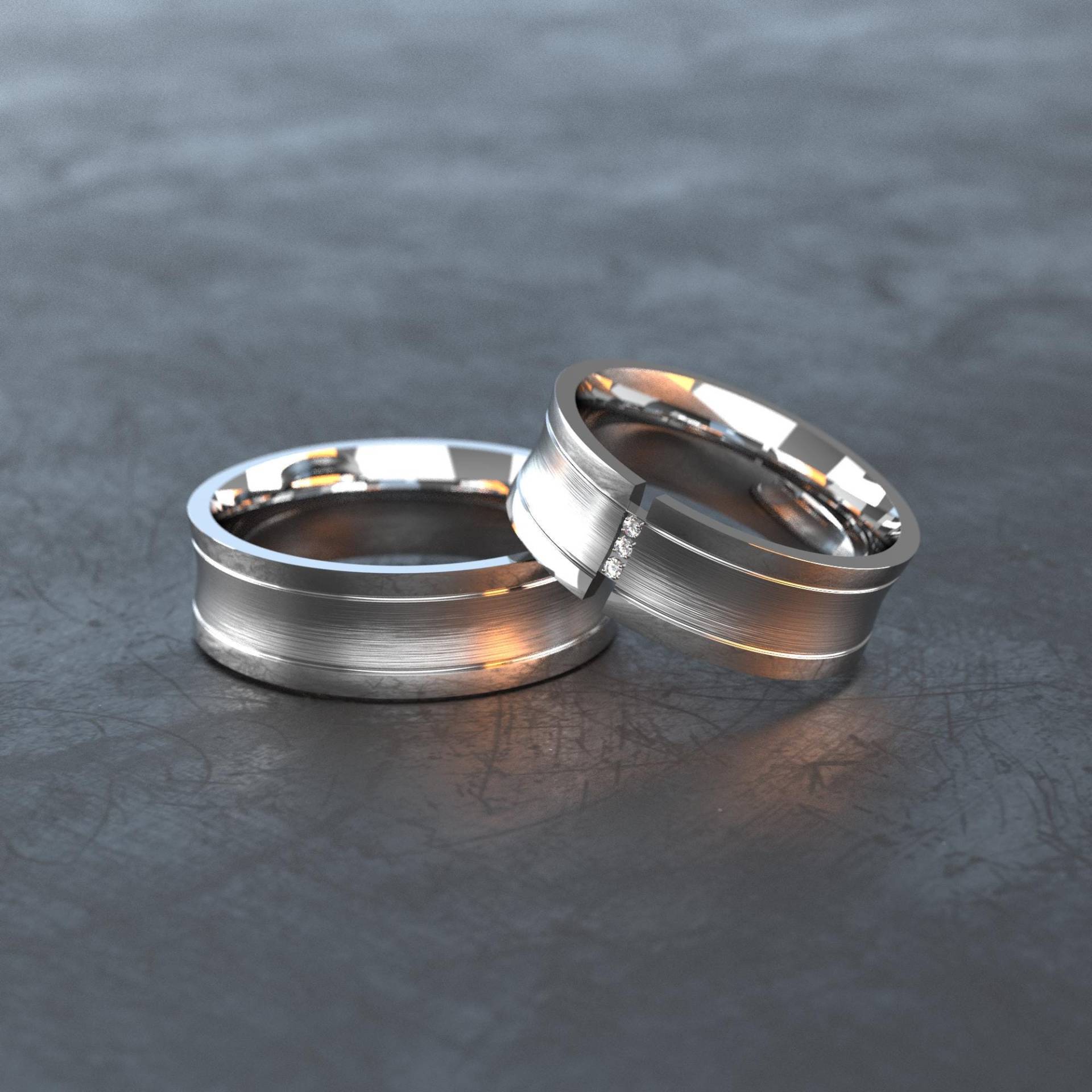 Spannring - Partnerringe/Eheringe Edelstahl Trauringe Verlobungsringe Freundschaftsringe E005 Spannring - Partnerringe/Eheringe Edelstahl Trauringe Verlobungsringe Freundschaftsringe E005 von VONJACOB