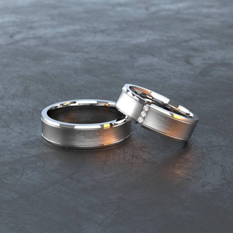 Titan Ring - Titanium Partnerring, Freundschaftsring, Ehering, Trauring Robust, Leicht Und Angenehm Zu Tragen T001 von VONJACOB