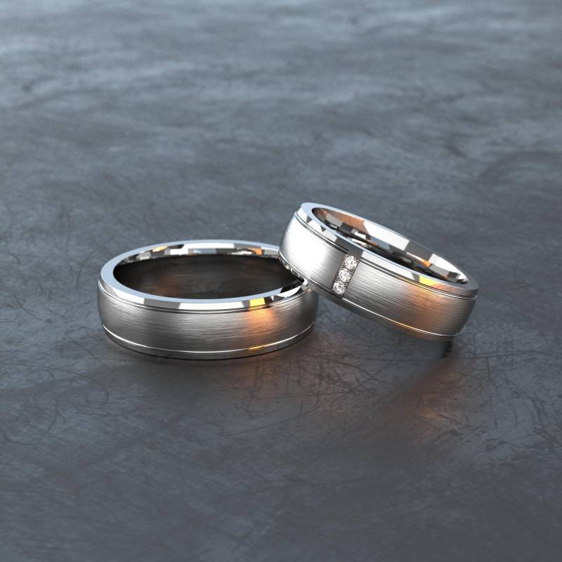 Ultra Leichte Titanium Ringe - Titan Partnerringe, Freundschaftsringe, Eheringe, Trauringe T002 Ultra Leichte Titanium Ringe - Titan Partnerringe, Freundschaftsringe, Eheringe, Trauringe T002 von VONJACOB
