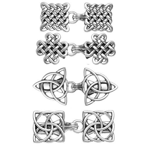 VONJUMA 4 Stück Kleider Clip Vintage Pullover Schal Strickjacke Clips Retro Swirl Mantel Broschen Antike Umhang Brosche Pullover Verschluss Damen Kleid Hemd Clips von VONJUMA