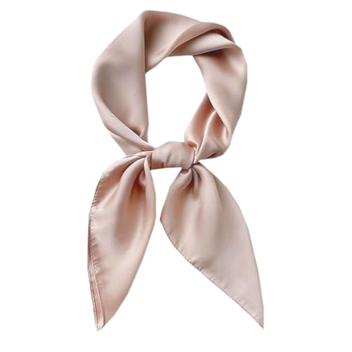VONJUMA Damen Seidentuch Seide Leicht Seidenschal Bandana Halstuch Kopftuch Elegante Schal Tuch Geschenk Für Muttertag Frauen Champagner von VONJUMA