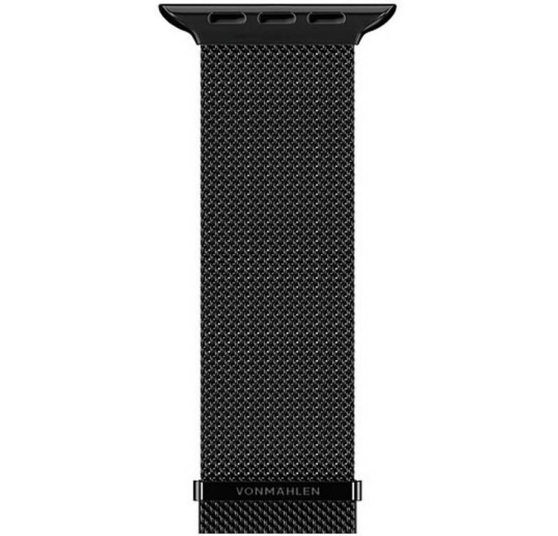 VONMÄHLEN Smartwatch-Armband Watch Straps für Apple Watch 42/44/45/49 mm Milanese Loop2 schwarz von VONMÄHLEN