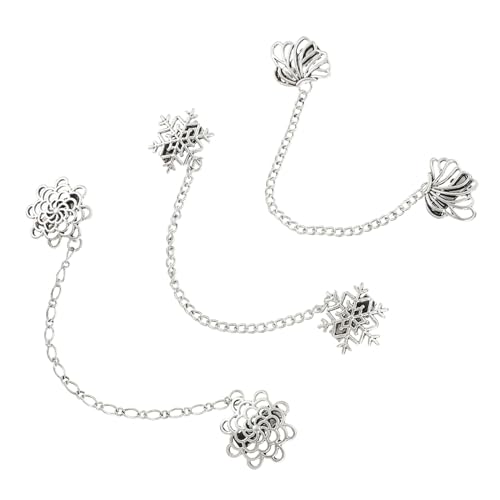 VOSAREA 1 Satz Teiliges Retro Anstecknadel Krawattennadel Mit Elegantem Kragenclip Stilvolle Broschen Für Anzüge Schals Und Für Besondere Anlässe 3 Stück von VOSAREA