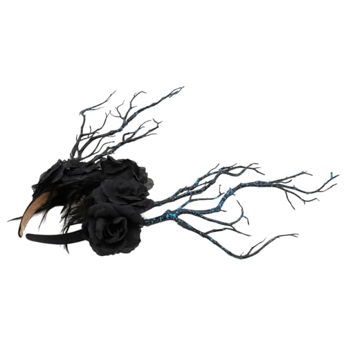 VOSAREA 1 Stück Schwarzes Gothisches Haarschmuck Stirnband mit Federn für Halloween Partys Requisite für Cosplay und Fotografie um Aufzufallen Festtagsstimmung zu Genießen VOSAREA 1 Stück Schwarzes Gothisches Haarschmuck Stirnband mit Federn für Halloween Partys Requisite für Cosplay und Fotografie um Aufzufallen Festtagsstimmung zu Genießen von VOSAREA