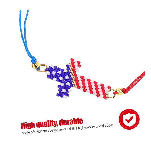 VOSAREA 1 Stück Verstellbares Flaggen Armband Handgefertigtes Patriotisches Handgelenkband mit Kreuzdesign für Nationalfeiertage und Besondere Anlässe VOSAREA 1 Stück Verstellbares Flaggen Armband Handgefertigtes Patriotisches Handgelenkband mit Kreuzdesign für Nationalfeiertage und Besondere Anlässe von VOSAREA