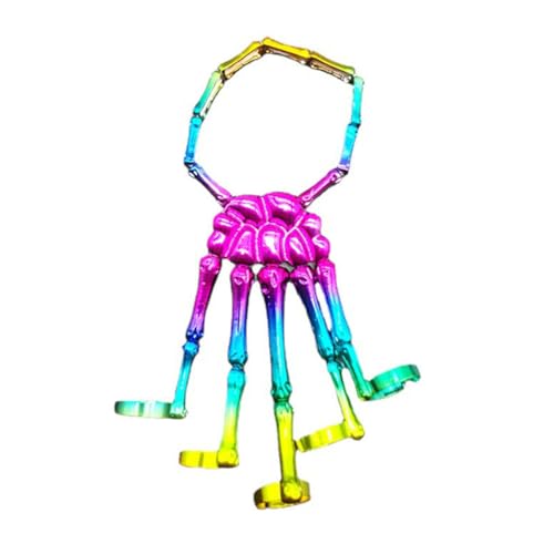 VOSAREA 1 Stück Vintage Skeleton Hand Armband Legierung Verstellbares Farbenfrohes Halloween Handgelenkschmuckstück für Partys und Besondere Anlässe VOSAREA 1 Stück Vintage Skeleton Hand Armband Legierung Verstellbares Farbenfrohes Halloween Handgelenkschmuckstück für Partys und Besondere Anlässe von VOSAREA