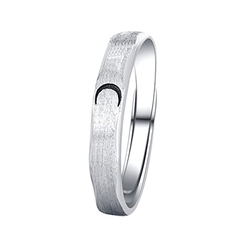 VOSAREA 1Stück Sterling Silber Verstellbar Kreative Mond und Sonnenmuster für und Elegantes Fingerzubehör für und Frauen von VOSAREA