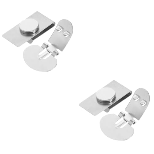 VOSAREA 2 Paare Unsichtbarer Magnetischer Krawattenhalter Elegantes Design für Herren Einfache Schützt vor Verrutschen und Faltenbildung für Business und Formelle Anlässe von VOSAREA