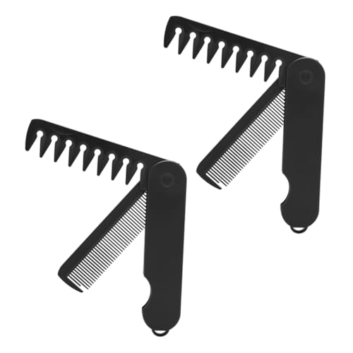 VOSAREA 2 Stück Klappkamm Bartkamm Für Männer Stylingkamm Für Männer Feiner Zahnkamm Geldbeutelkamm Breite Zahnkamm Männer Taschenkämme Für Männer Taschenfaltkamm Feiner Kamm Black Plastik VOSAREA 2 Stück Klappkamm Bartkamm Für Männer Stylingkamm Für Männer Feiner Zahnkamm Geldbeutelkamm Breite Zahnkamm Männer Taschenkämme Für Männer Taschenfaltkamm Feiner Kamm Black Plastik von VOSAREA