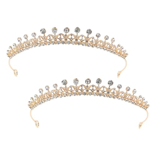 VOSAREA 2 Stücke Geburtstagskrone Frau Elegante Strass Tiara Für Hochzeit Braut Haarschmuck Party Krone Für Bräute Brautjungfern Und Formelle Anlässe VOSAREA 2 Stücke Geburtstagskrone Frau Elegante Strass Tiara Für Hochzeit Braut Haarschmuck Party Krone Für Bräute Brautjungfern Und Formelle Anlässe von VOSAREA