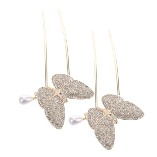 VOSAREA 2 Stücke Schmetterling Haarnadel 2 Zinken Haargabeln Französische Haarstäbchen Vintage Chinesische Haarstäbe Für Chignon Bun VOSAREA 2 Stücke Schmetterling Haarnadel 2 Zinken Haargabeln Französische Haarstäbchen Vintage Chinesische Haarstäbe Für Chignon Bun von VOSAREA