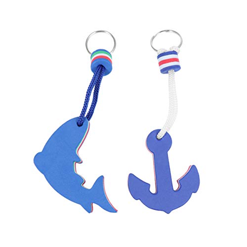 VOSAREA 2Er Pack Schwimmende Schlüsselanhänger Boot Schlüsselbund Schwimmende Boje Boot Zubehör Delfin Anker Schwimmende Schlüsselring für Boot Kajak Wassersport VOSAREA 2Er Pack Schwimmende Schlüsselanhänger Boot Schlüsselbund Schwimmende Boje Boot Zubehör Delfin Anker Schwimmende Schlüsselring für Boot Kajak Wassersport von VOSAREA