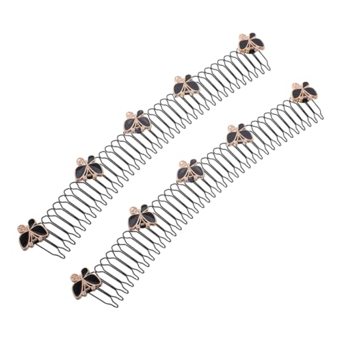 VOSAREA 2pcs Frauen Unsichtbare Haarcliphaarkämme Für Frauen Feines Haar Accessoires Haare Finishing Fixer Halter Für Heimbüros von VOSAREA