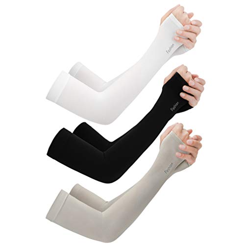 VOSAREA 3 Paar Sonnenschutz Armlinge Arm Ärmel UV Schutz Ärmlinge Arm Sleeves Kühlender Damen Armstulpen für Herren Golf Sport Outdoor Radsport Radfahren VOSAREA 3 Paar Sonnenschutz Armlinge Arm Ärmel UV Schutz Ärmlinge Arm Sleeves Kühlender Damen Armstulpen für Herren Golf Sport Outdoor Radsport Radfahren von VOSAREA