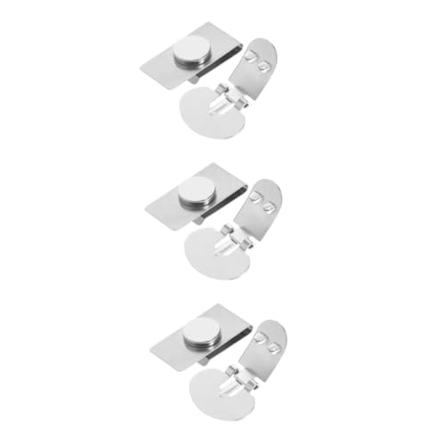 VOSAREA 3 Paare Magnetische Krawattenklammer für Herren und Damen Unsichtbare Krawattennadel Einfacher Clip für Sicheren Halt für Anzüge und Hemden von VOSAREA