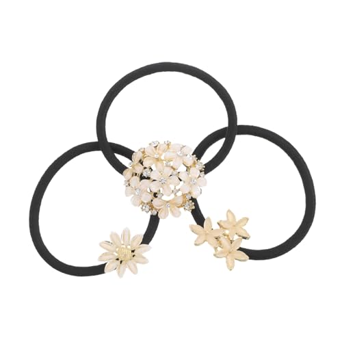 VOSAREA 3-teiliges Haargummi Mit Kristall-strass: Haarschmuck, Ausgefallenes Elastisches Haarseil Mit Blumen Für Frauen, Hochzeitsfeier, Süßes Haar-accessoire VOSAREA 3-teiliges Haargummi Mit Kristall-strass: Haarschmuck, Ausgefallenes Elastisches Haarseil Mit Blumen Für Frauen, Hochzeitsfeier, Süßes Haar-accessoire von VOSAREA
