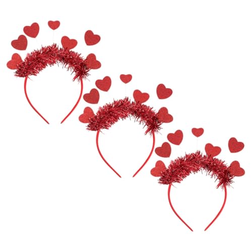 VOSAREA 3Stücke Rote Pailletten Haarreifen für Valentinstag Hochzeit und Partys Einfache Handhabung Hochwertige Verarbeitung Vielseitiger Haarschmuck für Besondere Anlässe VOSAREA 3Stücke Rote Pailletten Haarreifen für Valentinstag Hochzeit und Partys Einfache Handhabung Hochwertige Verarbeitung Vielseitiger Haarschmuck für Besondere Anlässe von VOSAREA