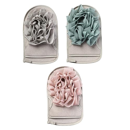 VOSAREA 3stücke Teiliges Set Exfolierende Duschhandschuhe Wiederverwendbare Peeling-handschuhe Aus Viskose Doppelseitige Badewaschen Für Körperpflege Geeignet Für Männer Und von VOSAREA