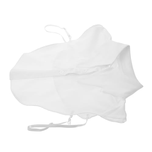 VOSAREA Abnehmbarer Blusenkraag für Damen Baumwolle Atmungsaktives und Vielseitiges Accessoire für Shirts Pullover und Kleider Eleganter Fake Kragen Weiß von VOSAREA