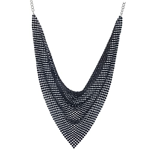 VOSAREA Extravaganter Halsreifen mit Pailletten und Quasten Kurzschmuck für Frauen für Besondere Anlässe und Alltägliche Outfits Schwarz Erhältlich VOSAREA Extravaganter Halsreifen mit Pailletten und Quasten Kurzschmuck für Frauen für Besondere Anlässe und Alltägliche Outfits Schwarz Erhältlich von VOSAREA