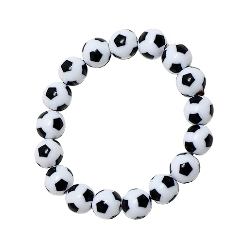 VOSAREA Kunststoffperlen Armband für Fußballfans Modisches Fußballarmband für Männer für Sportliebhaber Stylisches Accessoire zur Aufwertung Outfits Perfektes VOSAREA Kunststoffperlen Armband für Fußballfans Modisches Fußballarmband für Männer für Sportliebhaber Stylisches Accessoire zur Aufwertung Outfits Perfektes von VOSAREA