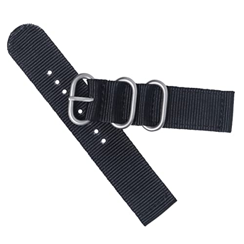VOSAREA Nylon Uhrenarmband Schwarz Robustes Armband für Herren und Damen Verstellbares Ersatzarmband für Fitness und Outdoor Aktivitäten VOSAREA Nylon Uhrenarmband Schwarz Robustes Armband für Herren und Damen Verstellbares Ersatzarmband für Fitness und Outdoor Aktivitäten von VOSAREA
