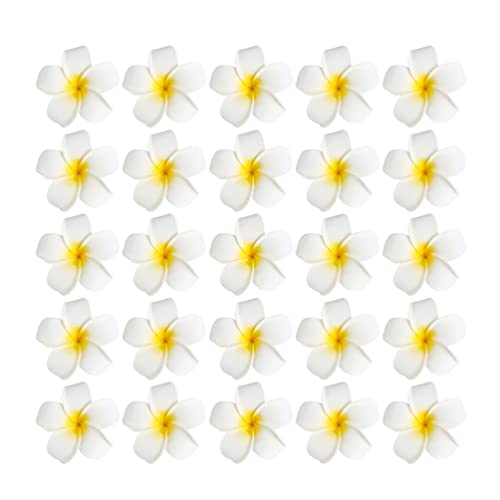 Vosarea 25pcs Plumeria Blume Haarspange Frangipani Haarnadeln Hawaii Party Blume Clips für Mädchen von VOSAREA