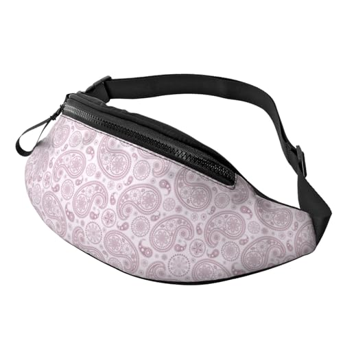 Bauchtaschen für Damen und Herren, Mauve, Paisleymuster, Crossbody-Tasche für Damen und Herren von VOSERY