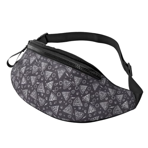 Bauchtaschen für Damen und Herren, niedliche Retro-Pizza-Hüfttasche, Crossbody-Tasche für Damen und Herren von VOSERY