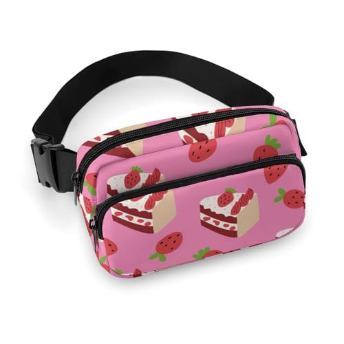 Bauchtaschen für Frauen – niedliche Tasche mit Erdbeeren-Motiv, Umhängetasche, modische Hüfttaschen Bauchtaschen für Frauen – niedliche Tasche mit Erdbeeren-Motiv, Umhängetasche, modische Hüfttaschen von VOSERY