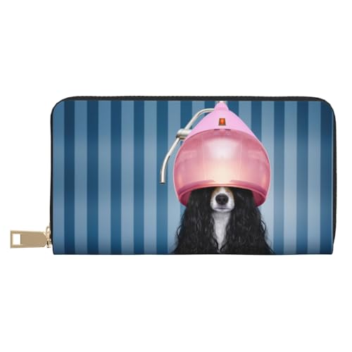 Geldbörse Damen Leder Bifold Multi Card Wallet Hund im Friseur Damen Geldbörsen Lange Geldbörse Geldbörse Damen Leder Bifold Multi Card Wallet Hund im Friseur Damen Geldbörsen Lange Geldbörse von VOSERY