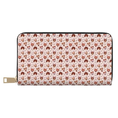 Geldbörse Damen Leder Bifold Multi Card Wallet Puppy Dog Damen Geldbörsen Lange Geldbörse Geldbörse Damen Leder Bifold Multi Card Wallet Puppy Dog Damen Geldbörsen Lange Geldbörse von VOSERY