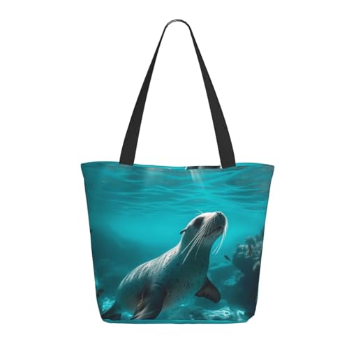 Tragetasche für Damen, groß, Sonnenscheinblau, mit Reißverschluss, Schultertasche, Handtaschen für Arbeit und Reisen Tragetasche für Damen, groß, Sonnenscheinblau, mit Reißverschluss, Schultertasche, Handtaschen für Arbeit und Reisen von VOSERY