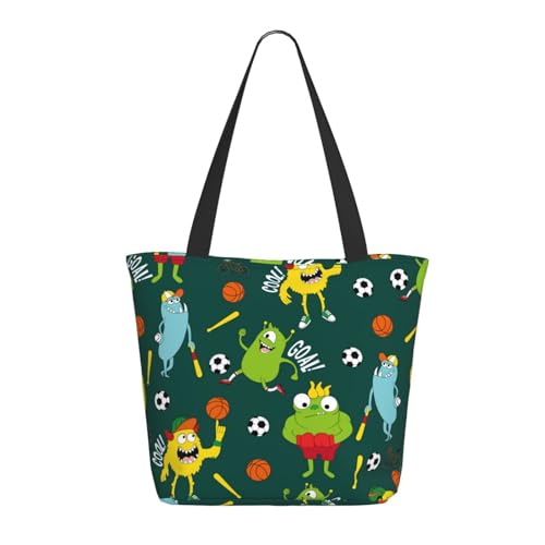 Tragetasche für Damen, große Sportmonster-Tragetasche mit Reißverschluss, Schultertasche, Handtaschen für Arbeit, Reisen Tragetasche für Damen, große Sportmonster-Tragetasche mit Reißverschluss, Schultertasche, Handtaschen für Arbeit, Reisen von VOSERY