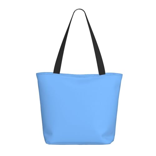 Tragetasche für Damen, große hellblaue Tragetasche mit Reißverschluss, Schultertasche, Handtaschen für Arbeit, Reisen Tragetasche für Damen, große hellblaue Tragetasche mit Reißverschluss, Schultertasche, Handtaschen für Arbeit, Reisen von VOSERY