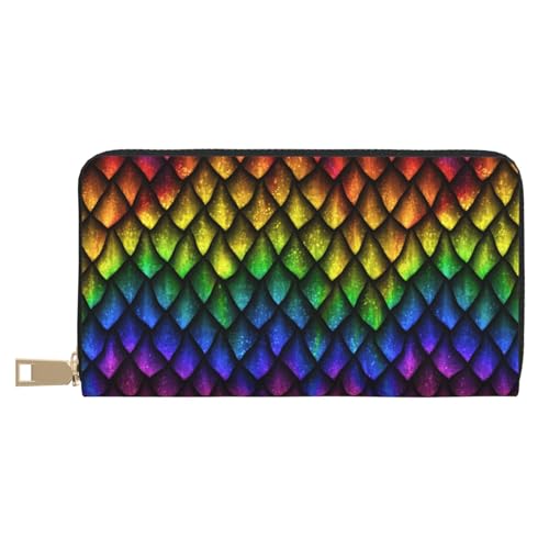 VOSERY Geldbörse Damen, Leder Bifold Multi Card Wallet, Dragon Scales Damen Lange Geldbörse Geldbörsen VOSERY Geldbörse Damen, Leder Bifold Multi Card Wallet, Dragon Scales Damen Lange Geldbörse Geldbörsen von VOSERY