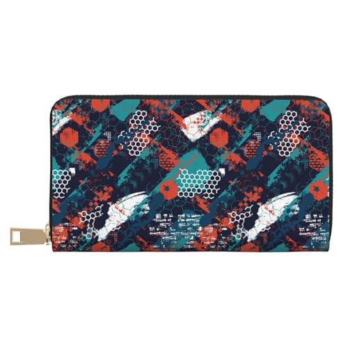 VOSERY Geldbörse Damen, Leder Bifold Multi Card Wallet, Graffiti_B Damen Geldbörsen, Lange Geldbörse VOSERY Geldbörse Damen, Leder Bifold Multi Card Wallet, Graffiti_B Damen Geldbörsen, Lange Geldbörse von VOSERY