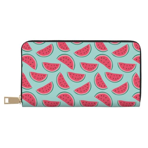 VOSERY Geldbörse Damen, Leder Bifold Multi Card Wallet Cute Sweet Watermelon Damen Lange Geldbörse Wallets VOSERY Geldbörse Damen, Leder Bifold Multi Card Wallet Cute Sweet Watermelon Damen Lange Geldbörse Wallets von VOSERY