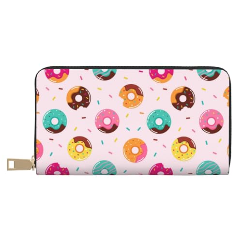 VOSERY Geldbörse Damen, Leder Bifold Multi Card Wallet Donut Damen Geldbörsen Lange Geldbörse VOSERY Geldbörse Damen, Leder Bifold Multi Card Wallet Donut Damen Geldbörsen Lange Geldbörse von VOSERY