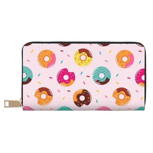VOSERY Geldbörse Damen, Leder Bifold Multi Card Wallet Donut Damen Lange Geldbörse Geldbörsen VOSERY Geldbörse Damen, Leder Bifold Multi Card Wallet Donut Damen Lange Geldbörse Geldbörsen von VOSERY