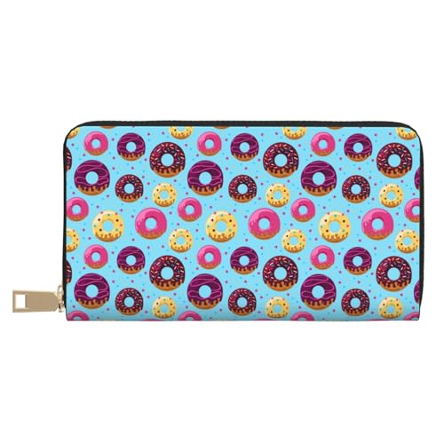 VOSERY Geldbörse Damen, Leder Bifold Multi Card Wallet Donuts Damen Lange Geldbörse Geldbörsen VOSERY Geldbörse Damen, Leder Bifold Multi Card Wallet Donuts Damen Lange Geldbörse Geldbörsen von VOSERY