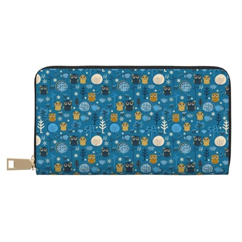 VOSERY Geldbörse Damen, Leder Bifold Multi Card Wallet Eulen und Bäume Damen Lange Geldbörse Geldbörsen VOSERY Geldbörse Damen, Leder Bifold Multi Card Wallet Eulen und Bäume Damen Lange Geldbörse Geldbörsen von VOSERY
