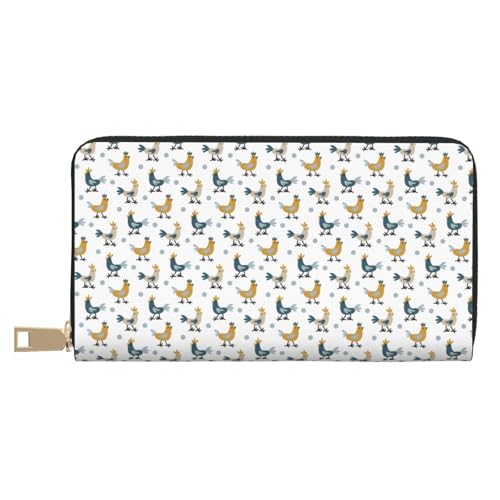 VOSERY Geldbörse Damen, Leder Bifold Multi Card Wallet Farm Roosters Damen Lange Geldbörse Geldbörsen VOSERY Geldbörse Damen, Leder Bifold Multi Card Wallet Farm Roosters Damen Lange Geldbörse Geldbörsen von VOSERY