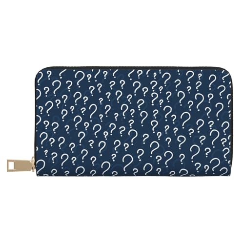 VOSERY Geldbörse Damen, Leder Bifold Multi Card Wallet Fragezeichen Damen Lange Geldbörse Geldbörsen VOSERY Geldbörse Damen, Leder Bifold Multi Card Wallet Fragezeichen Damen Lange Geldbörse Geldbörsen von VOSERY